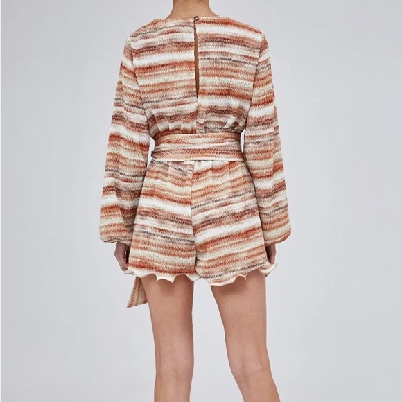 C/MEO Collective Worlds Collide Playsuit in Apricot - Picture 2 of 8